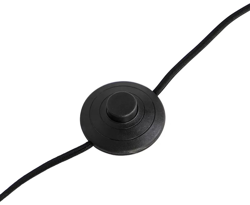 Lampada da terra moderna nera senza paralume 149 cm - Simplo