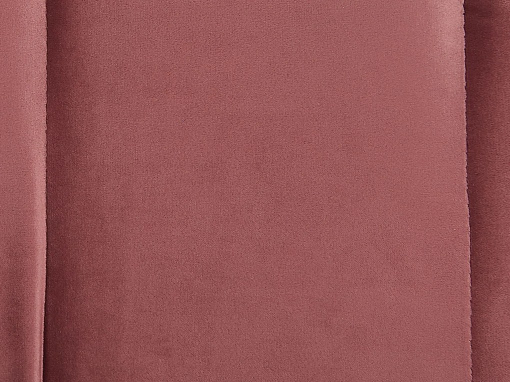 Chaise longue velluto rosa destra ALLIER Beliani