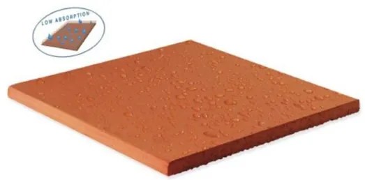 Pavimento cotto 30x30 cm trattato Cotto Furnò Rosato Natura Kwikdry
