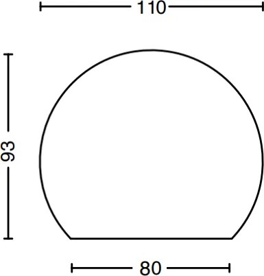 Specchio moderno retroilluminato a LED 110X93 cm