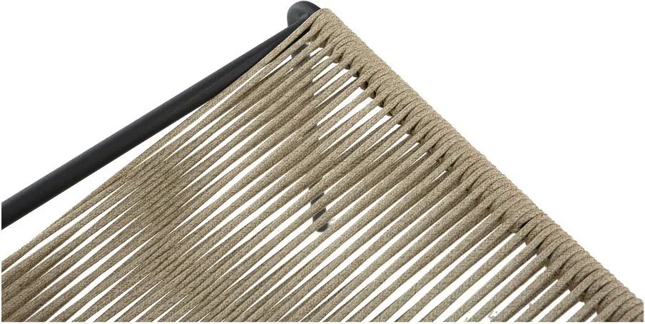 Sedie da pranzo in set beige in metallo impilabili 2 pz Emily – Marckeric