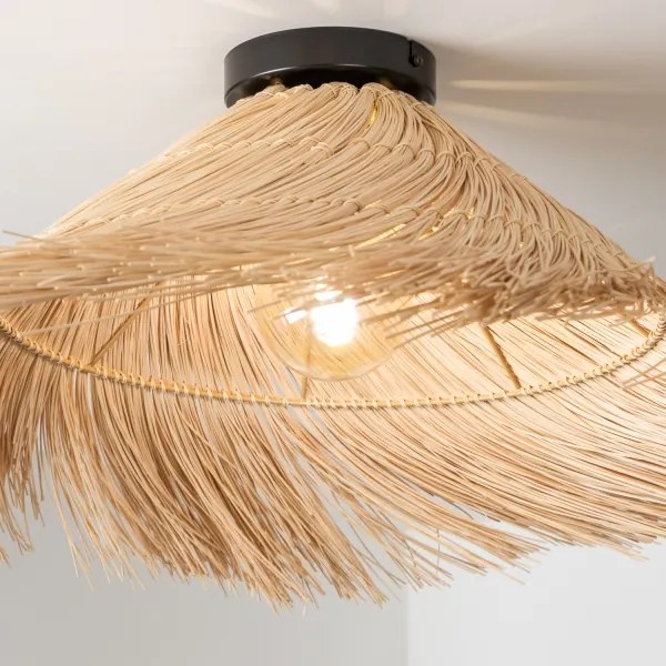 Brilagi - Plafoniera LED CERIA BOHO 1x E27/40W/230V Ø 100 cm in rattan