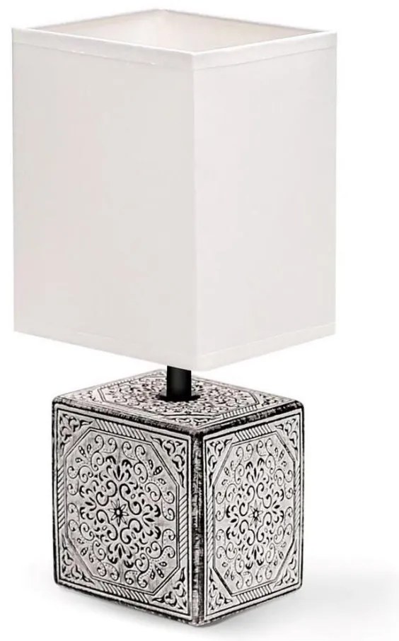 Aigostar - Lampada da tavolo 1xE14/40W/230V grigio/bianco