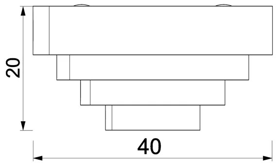 Applique RINGS 2xE27/15W/230V ottone