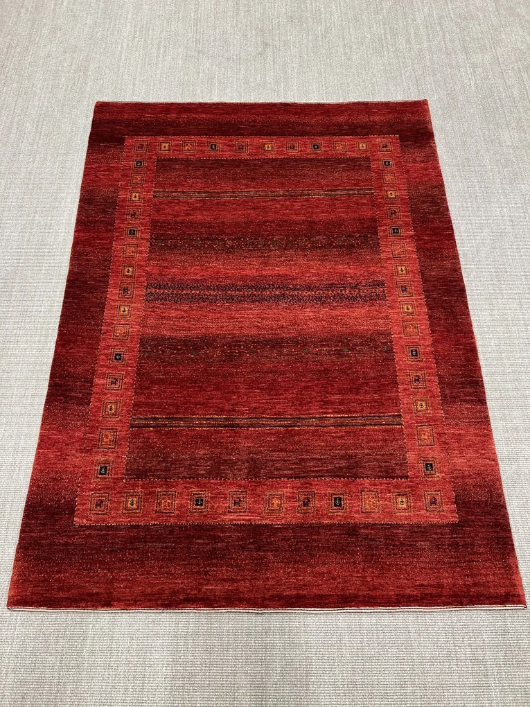 Loribaft Tappeto 170 x 230 Rosso (Iran) Annodato A Mano