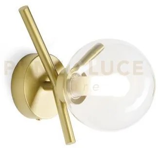 Camely applique da parete o soffitto 1 luce oro spazzolato attacco ...