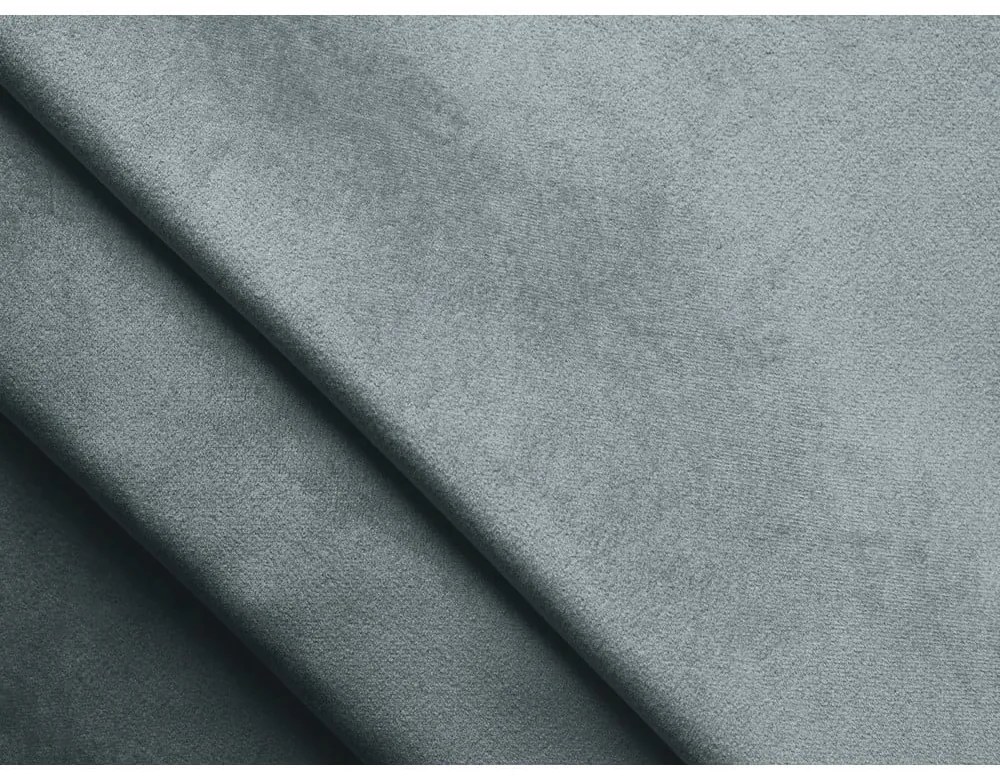 Letto matrimoniale imbottito azzurro in velluto con contenitore con rete inclusa 140x200 cm Hiko – Makamii