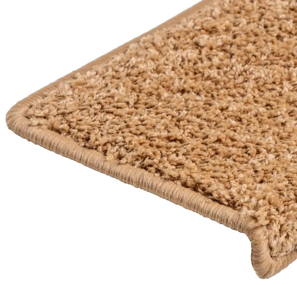 Tappetini per Scale 10 pz 65x21x4 cm Beige