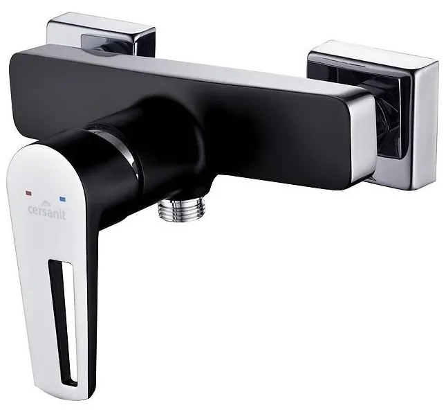 Cersanit S951-034 - Rubinetto doccia MILLE nero/cromo lucido