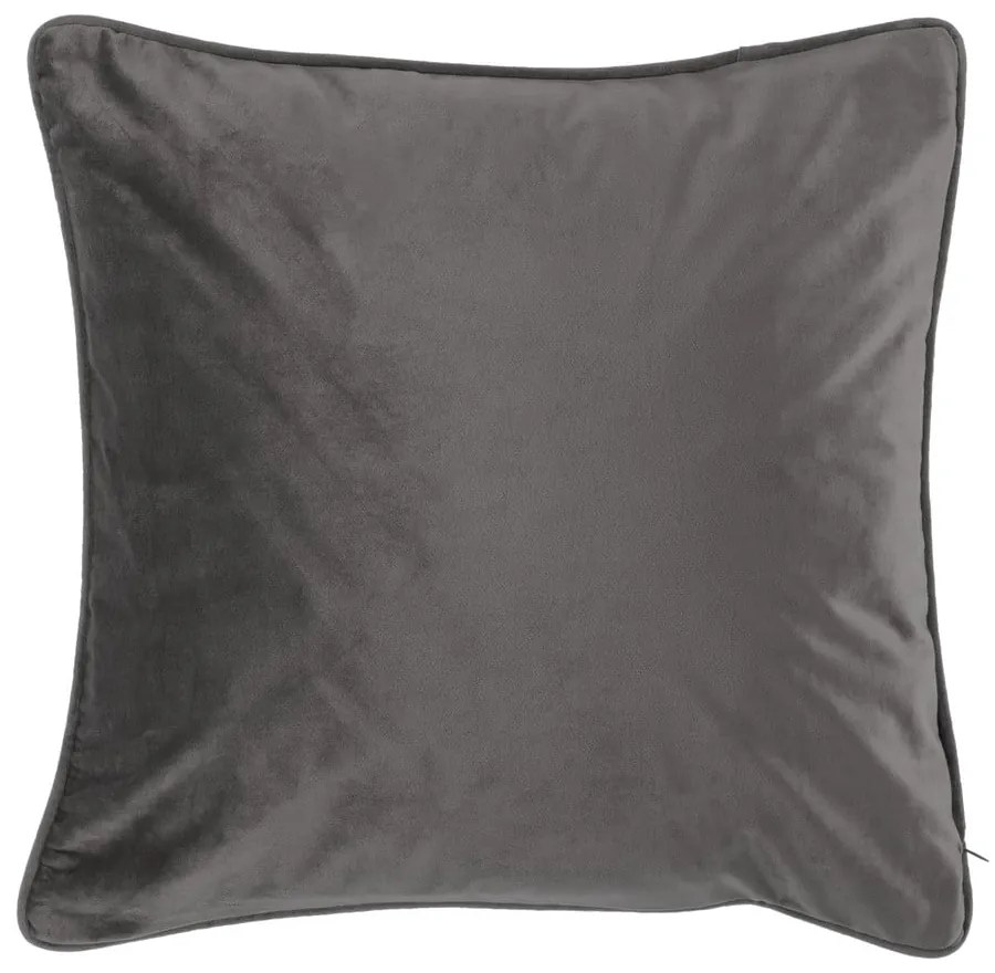 Cuscino grigio scuro vellutato, 45 x 45 cm - Tiseco Home Studio