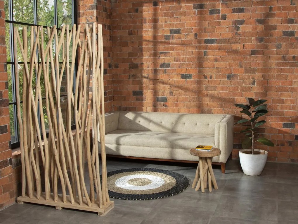 Divisorio L. 100 x P. 25 x H. 180 cm in Legno di teak Naturale - GAYANA