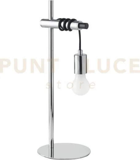 Lampada da tavolo admiral cromo 1 luce attacco e27 18x50cm