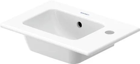 Lavamani 43x30 monoforo con troppopieno in ceramica bianco Me By Starck 0723430000 Duravit