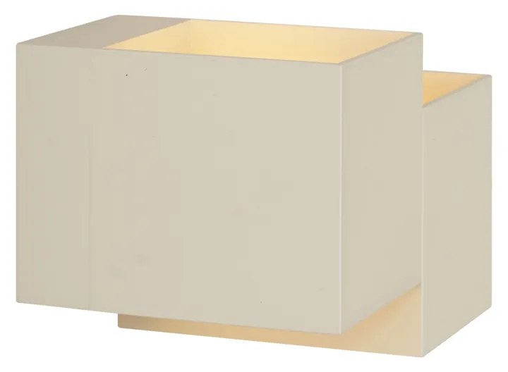 Applique moderna beige 2 luci - Transfer Double