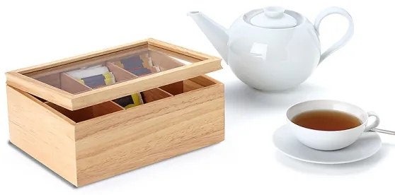 Continente C3290 - Scatola per bustine di tè 23x17,5 cm gomma fig