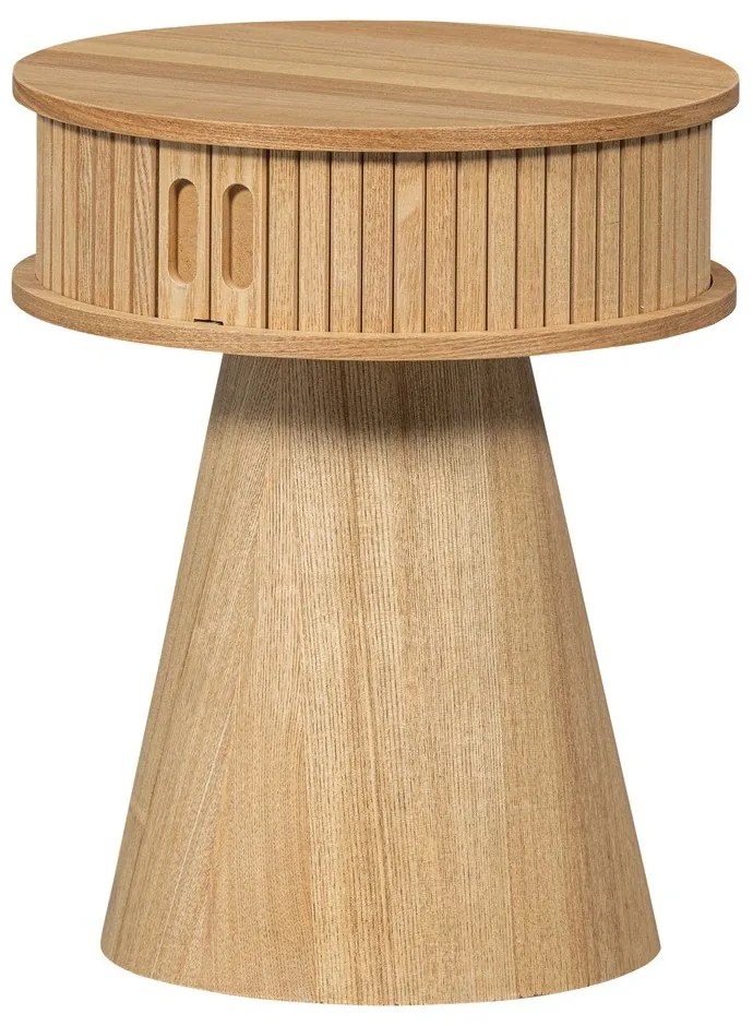 Comodino di colore naturale con effetto pino Karri – WOOOD