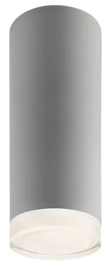 Lampada da soffitto grigia con paralume in vetro Felix - LAMKUR