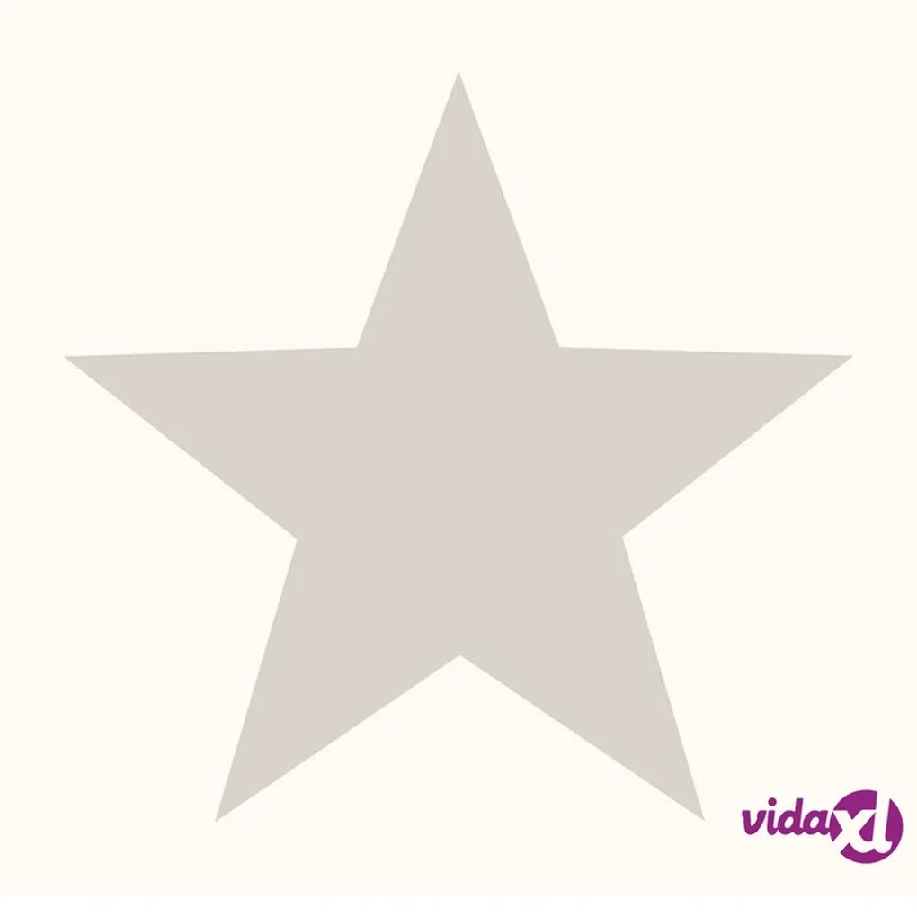 Noordwand Carta Parati Friends & Coffee Big Stars Bianco e Metallico