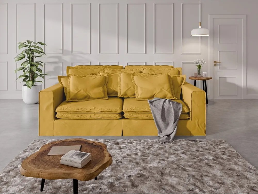 Divano giallo 236 cm Nora – Ropez