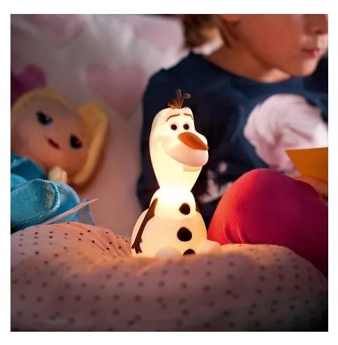 Philips 71768/08/16 - Lampada LED per bambini DISNEY FROZEN OLAF LED/0,3 W/2xAAA Pupazzo di neve