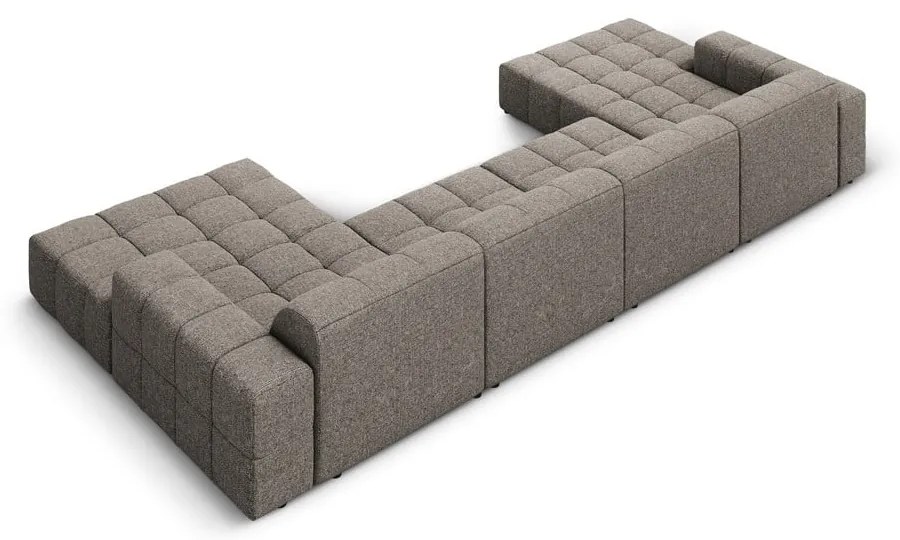 Divano angolare in grigio scuro (a forma di "U") Chicago – Cosmopolitan Design