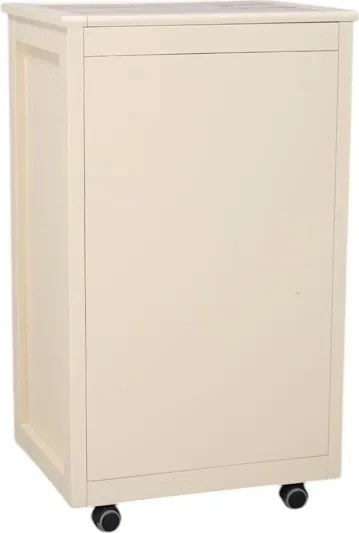 Carrello Cassettiera Giada con piano mattonelle in ceramica AVORIO