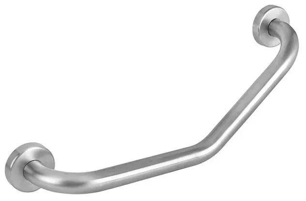 Maniglione di sicurezza in acciaio a 45 gradi da 30x30 cm cromo