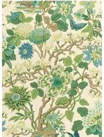 GP & J Baker Tapete Magnolia - Emerald/ Teal