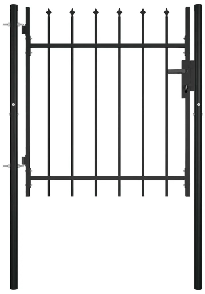 Cancello Per Recinzioni Con Design A Lance 100x75 Cm /
