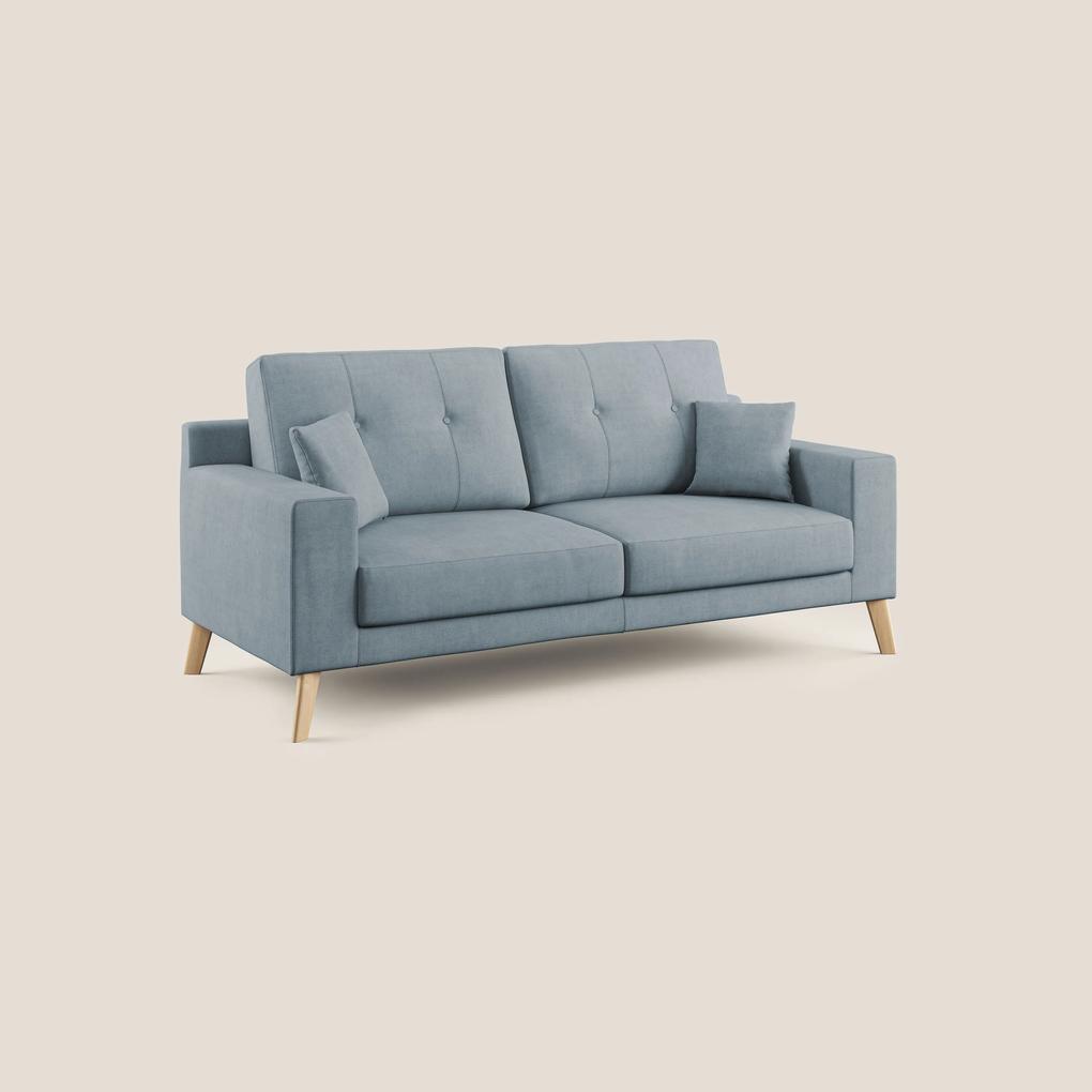 Danish divano moderno in tessuto morbido impermeabile T02 carta da zucchero 166 cm