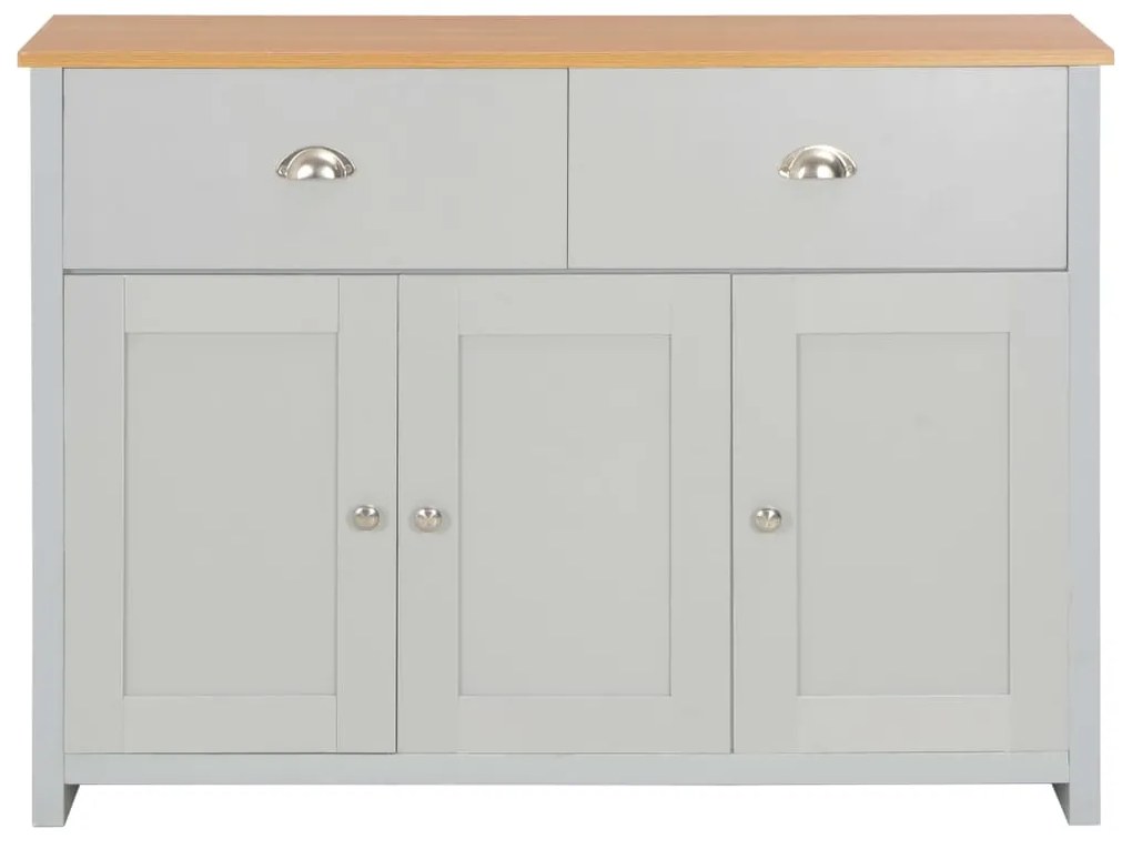 Credenza Grigia 112x35x81 cm