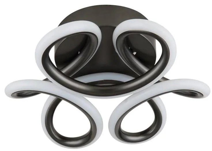 Globo 67386-24A - Lampada LED da soffitto MELISAND 24W/230V Ø26 cm nera