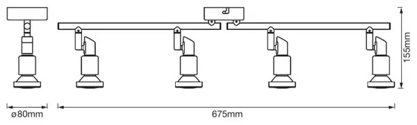 Ledvance - Faretto LED SPOT 4xGU10/3W/230V