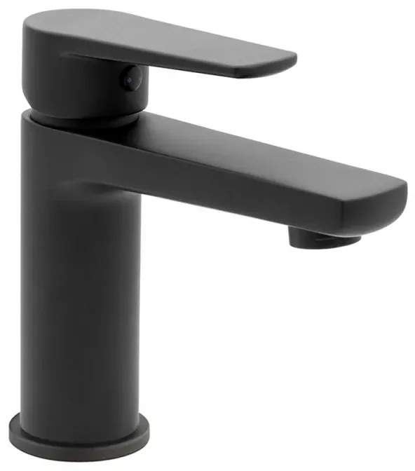 Miscelatore lavabo nero opaco in ottone con piletta inclusa Erika