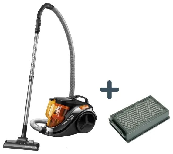 Rowenta - Aspirapolvere senza sacco COMPACT POWER 1,5l 750W/230V nero/arancione