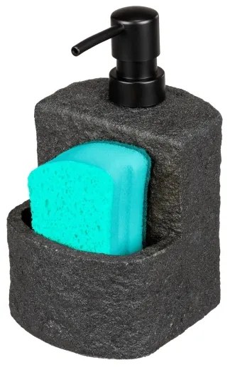 WENKO 54667100 - Dispenser di sapone FESTIVAL 10,5x18 cm nero
