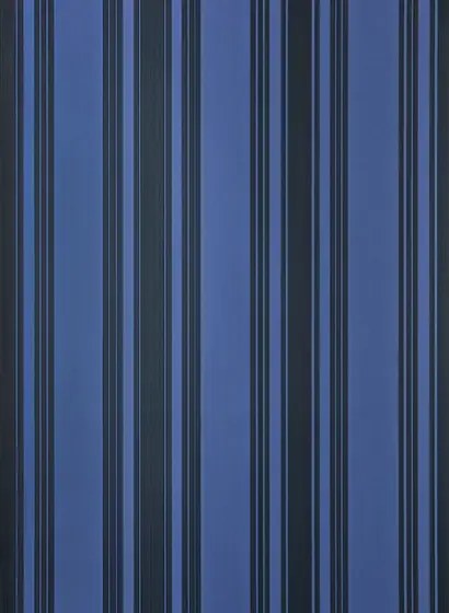 Farrow & Ball Carta da parati Tented Stripe - Pitch Blue/ Off-Black