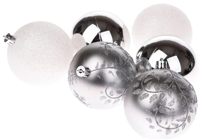 Set di palline di Natale in plastica 6 pz ø 8 cm – Dakls