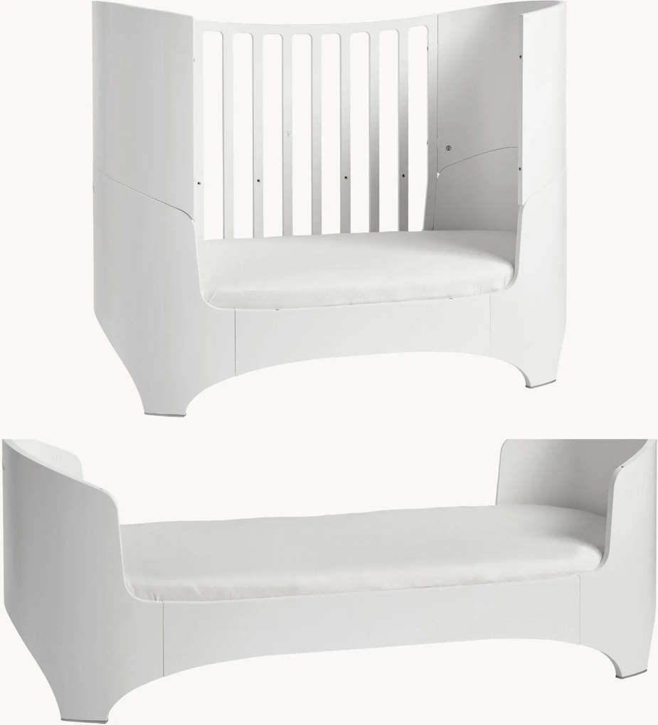 Culla in legno con estensione a letto per bambini Leander Classic, 70 x 150 cm