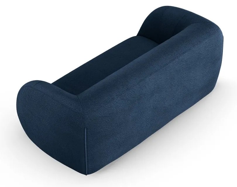 Divano in tessuto bouclé blu 210 cm Essen - Cosmopolitan Design
