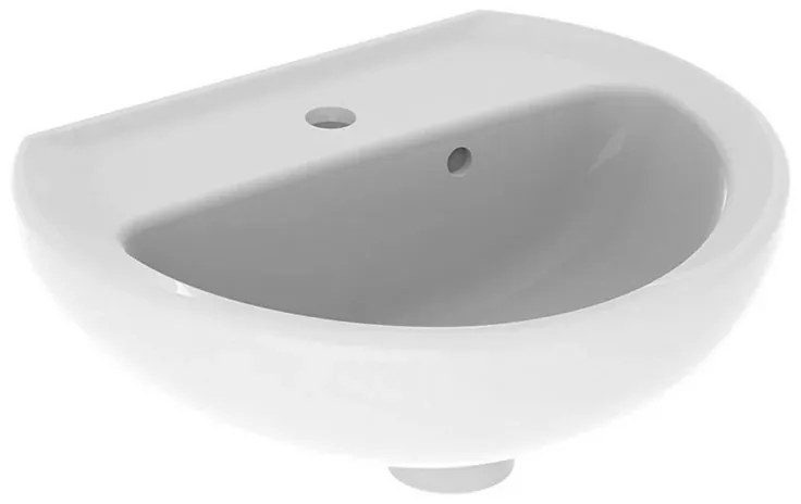 Lavabo sospeso 40 cm Geberit in ceramica lucida Colibrì
