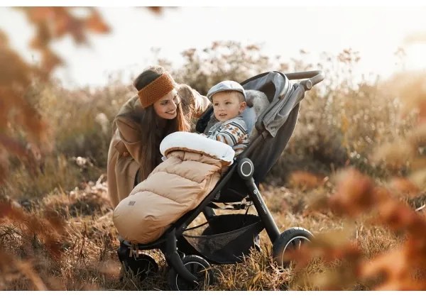 PETITE&MARS - Coprigambe per bambini 4in1 COMFY Elegant Caramel/Beige marrone