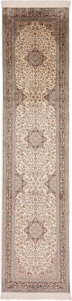Cashmere Silk Tappeto orientale 80x320 (Indian) Annodato A Mano