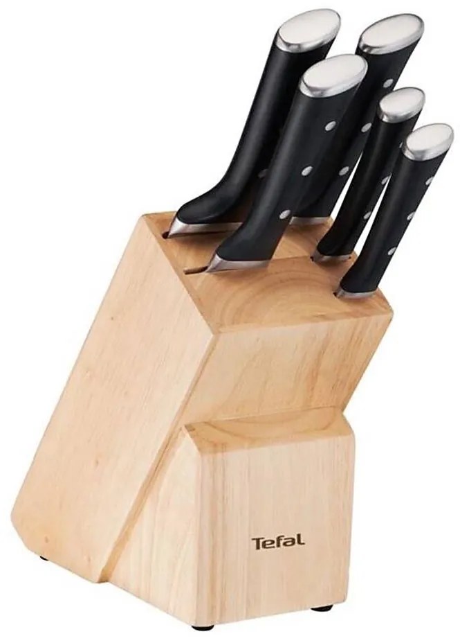 Tefal - Set di coltelli da cucina con supporto ICE FORCE 6 pz