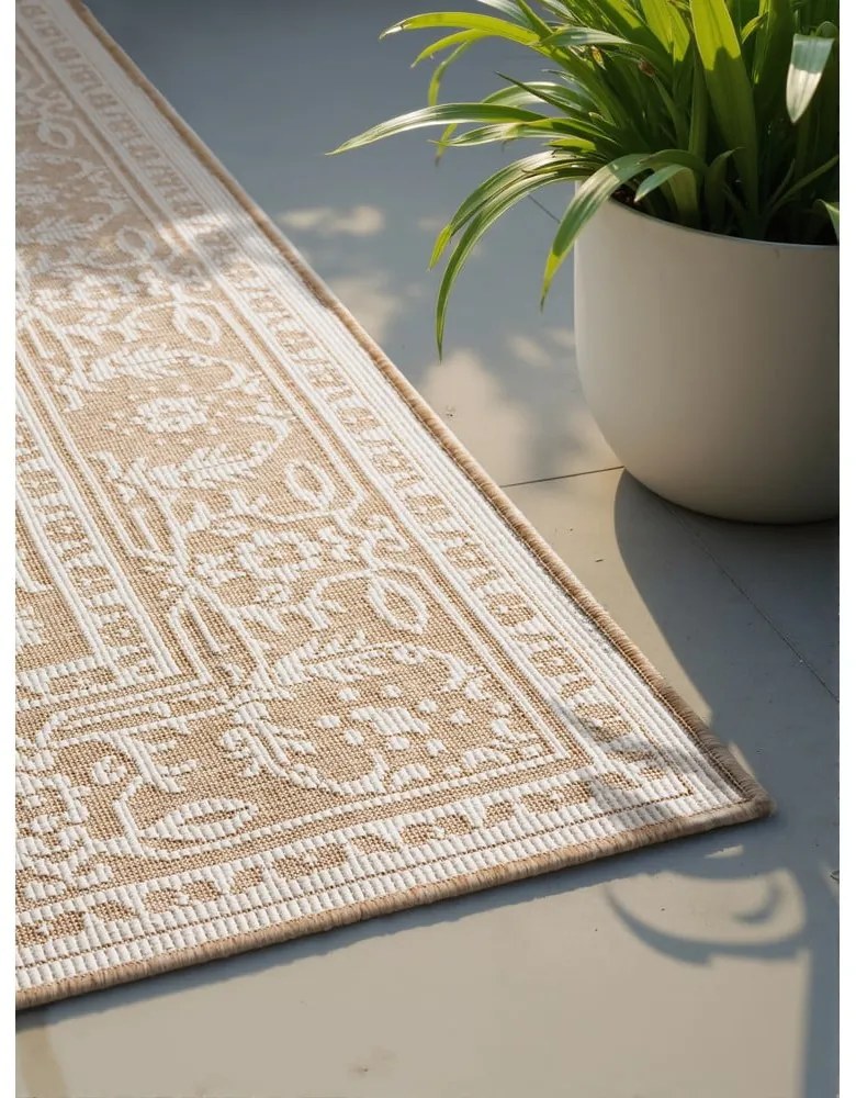 Tappeto da interno/esterno beige/avorio 160x230 cm Duet Kona – NORTHRUGS