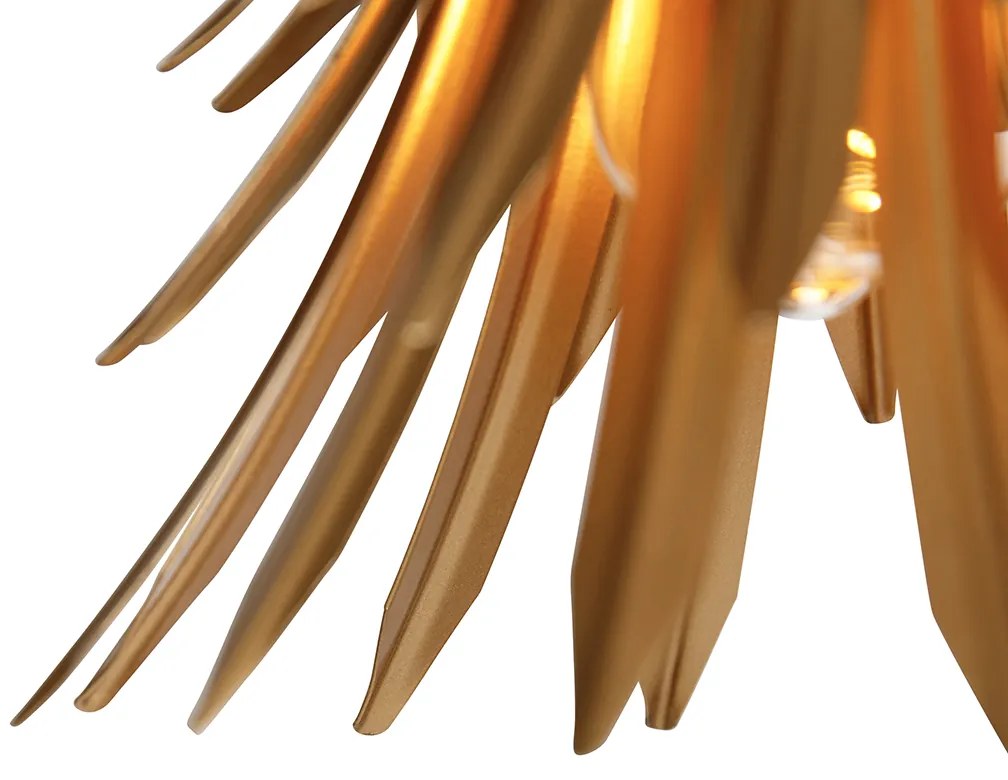 Lampadario Art Déco oro 3 luci - Wesley