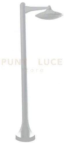 Paletto led alyson bianco 12w 1300lm 4000k ip44 28x91cm in alluminio