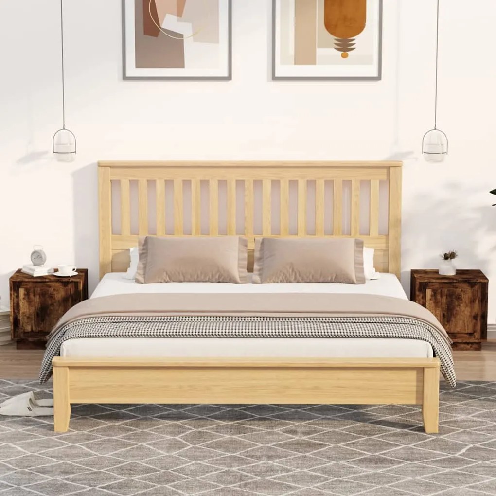Comodini 2 Pz Rovere Fumo 44x35x45 Cm İn Legno Multistrato /