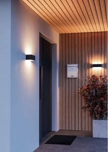 Eglo 901956 - Applique da parete per esterni LED RGBW dimmerabile SANIA-Z LED/10W/230V IP55, nero