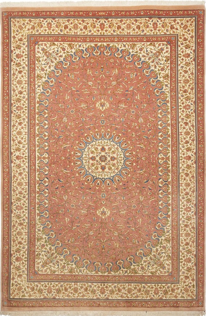 Isfahan Tappeto persiano 200x140 Rosso (Iran) Annodato A Mano